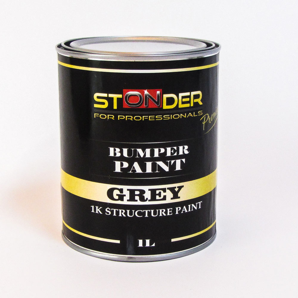 Stonder Bumper Paint Grey 1lt 1K Structure Paint