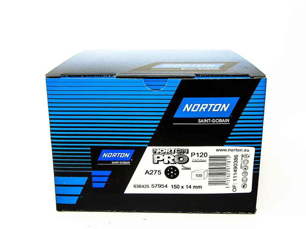 Norton A275 Sanding Discs P120 Box of 100