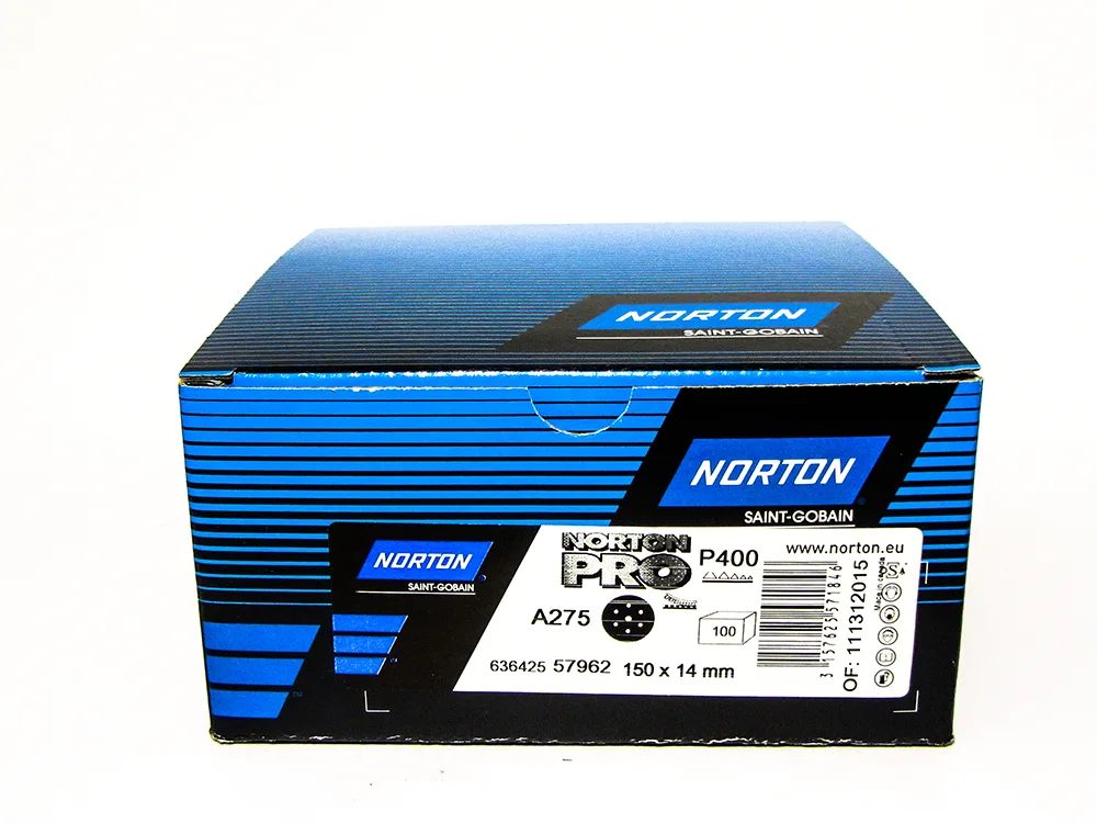 A275P400 Norton A275 Sanding Discs P400 Box (100)